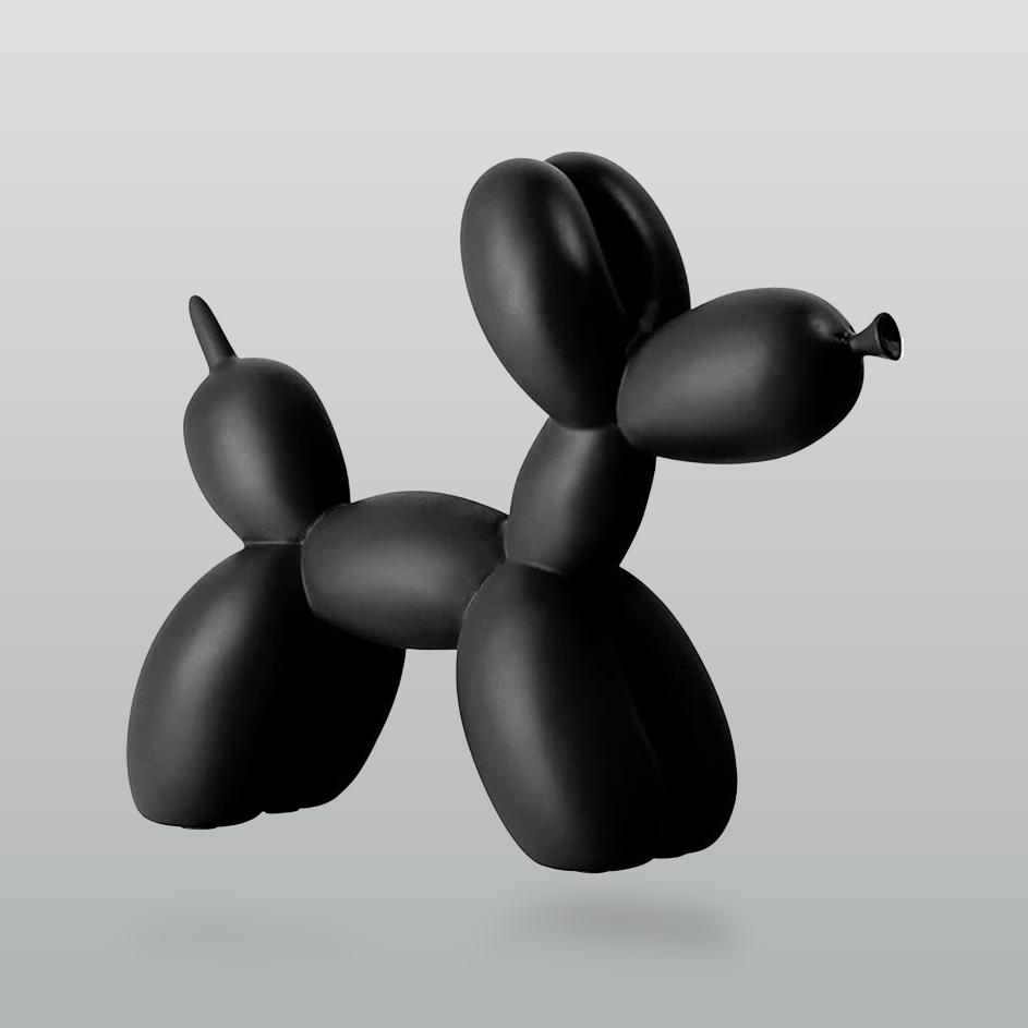 Ceramic Black Dog | Dark Home